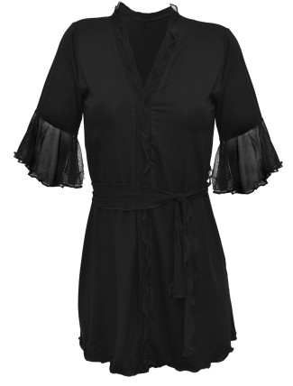 DKaren Housecoat Leda Black