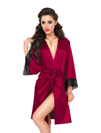 DKaren Housecoat Nikola Crimson