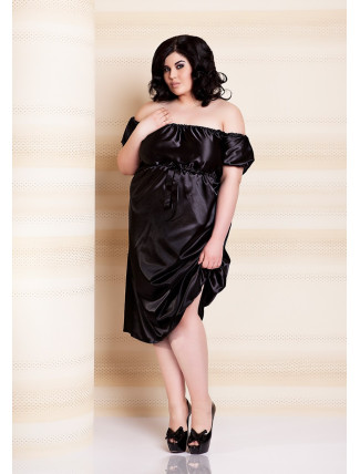 DKaren Plus Size Slip Anabel Black