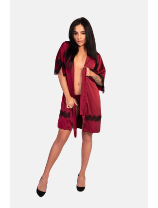 Dámský župan LivCo Corsetti Fashion Housecoat Aresmina Claret