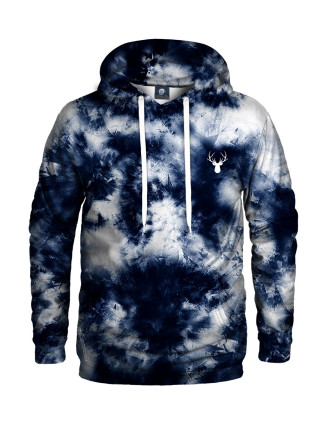 Aloha From Deer Storm Tie Dye Hoodie H-K AFD847 Modrá