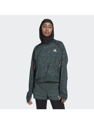 mikina adidas X-City Running Crewneck HC6323 Green