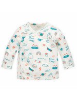 Pinokio Orange Flip Baby Jacket Ecru