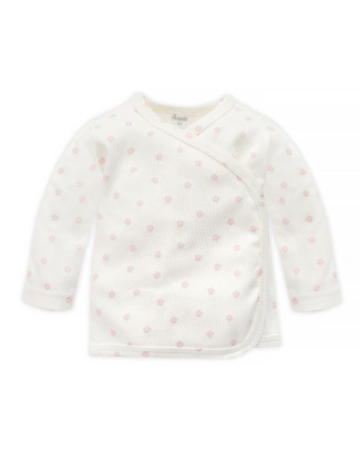 Pinokio Lovely Day Rose Wrapped Baby Jacket Ecru