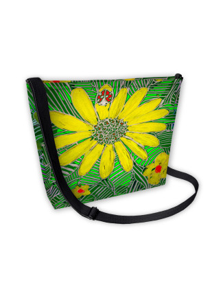 Bertoni Plátěná taška Samba Mirage Green/Yellow