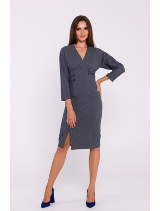 Stylove Šaty S374 Grey