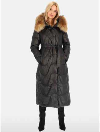 PERSO Coat BLH241005FR Černá barva