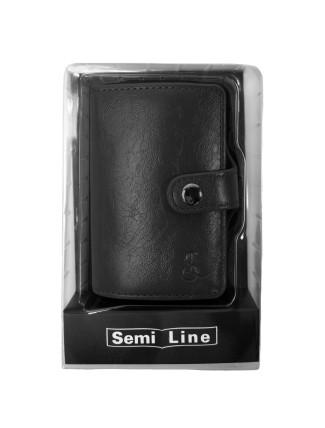 Semiline Unisex peněženka RFID P8296-1 černá