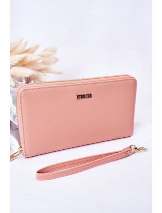 Large Leather Wallet Big Star Pink