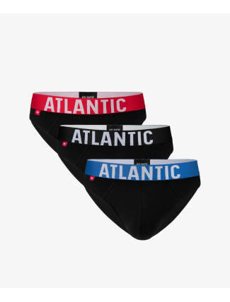 Pánské sportovní slipy ATLANTIC 3-PACK - černé