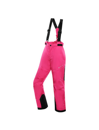 Dětské lyžařské kalhoty s membránou ptx ALPINE PRO OSAGO pink glo