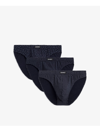 Pánské sportovní slipy ATLANTIC 3Pack - tmavě modré