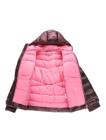 Dětská hi-therm bunda s impregnací ALPINE PRO GROLLO pink cosmos