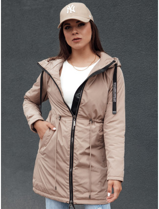 Dámská parka bunda URBANJOY béžová Dstreet TY4386