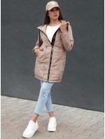 Dámská parka bunda URBANJOY béžová Dstreet TY4386