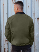 Pánská bunda bomber jacket zelená Dstreet TX4932