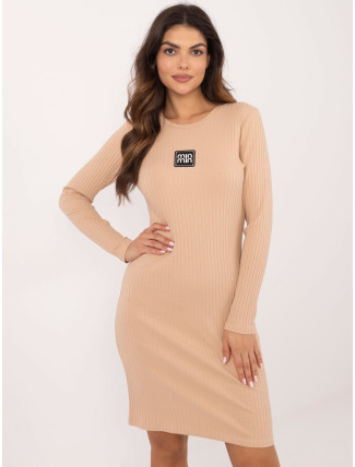 Hnědé šaty bodycon