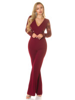 Sexy Koucla Musthave Wide-Leg Overall with Lace