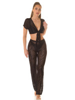 Sexy Koucla Mesh Crop Top / Cover-Up