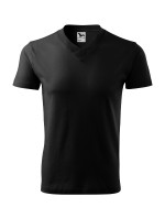 V-neck tričko unisex černá