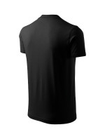 V-neck tričko unisex černá