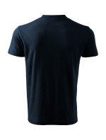 V-neck tričko unisex námořní modrá