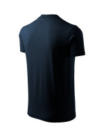 V-neck tričko unisex námořní modrá