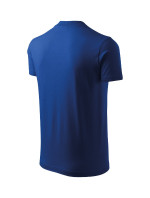 V-neck tričko unisex královská modrá