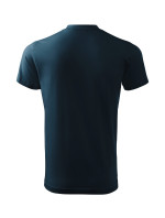 Heavy V-neck tričko unisex námořní modrá