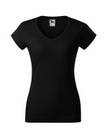 Fit V-neck tričko dámské černá