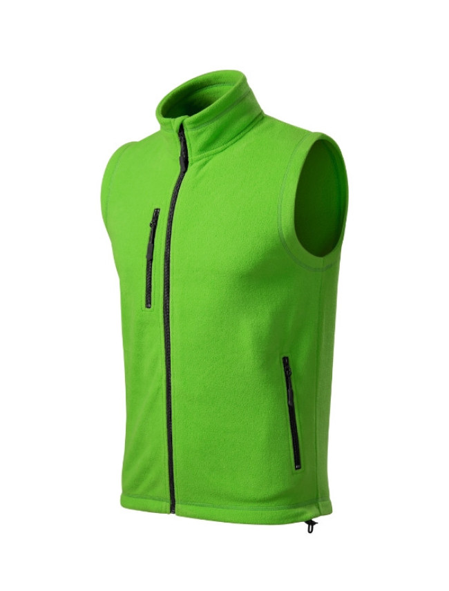 Exit fleece vesta unisex apple green