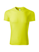 Pixel tričko unisex neon yellow