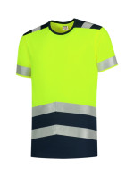 T-Shirt High Vis Bicolor tričko unisex fluorescenční žlutá