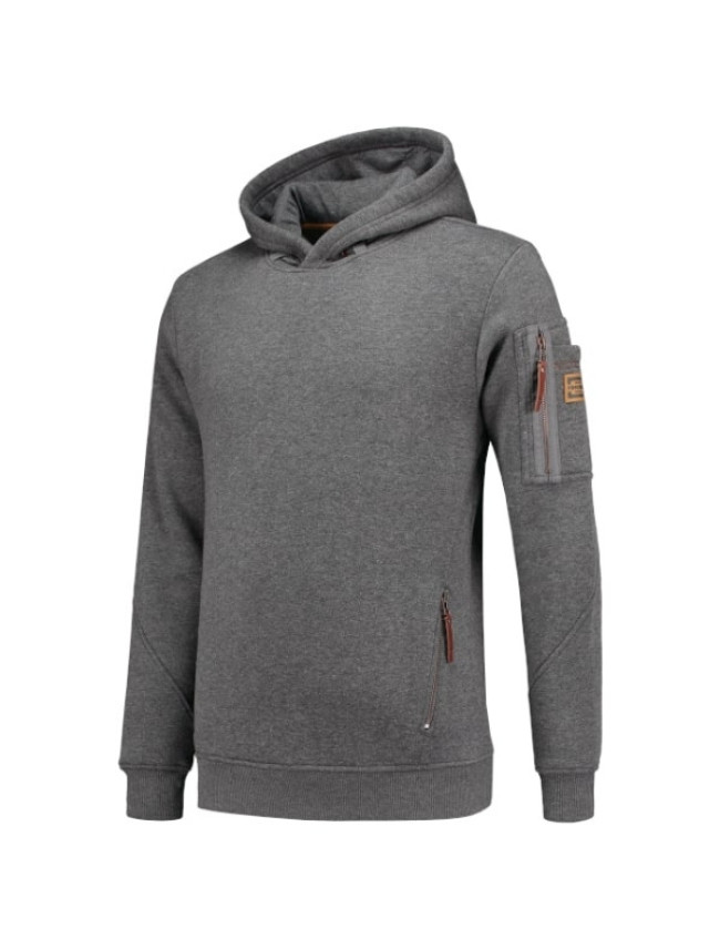 Premium Hooded Sweater mikina pánská stone melange