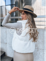 Dámská vesta a'la lamb BEEWARM cream Dstreet TY3801