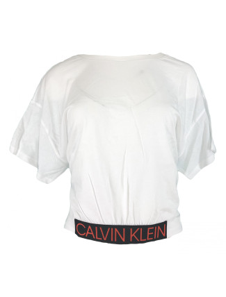 Dámské triko s krátkým rukávem KW0KW00726 bílá - Calvin Klein