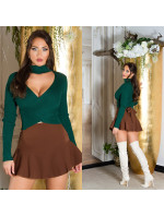 Sexy svetr Wickellook Crop Rollkragen Pullover