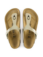 Dámské žabky Birkenstock Gizeh Birko-Flor Gold narrow (1016109) dámské