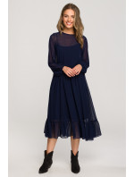 Stylove Dress S319 Navy Blue