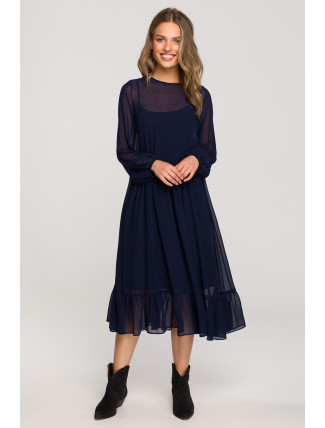 Stylove Dress S319 Navy Blue