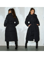 Sexy Fashionista Extra Long Winterjacke mit Gürtel