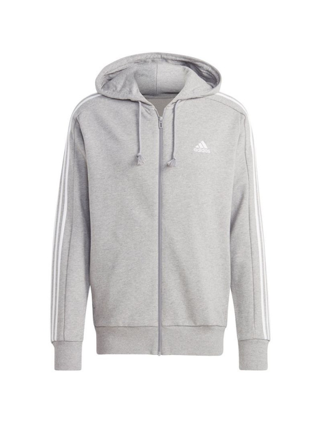 Adidas Essentials French Terry 3-Stripes Full-Zip Hoodie M IC9833 pánské