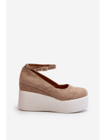 Dámské béžové espadrilky Malla Wedge