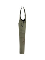 Bib & Brace Twill Cordura pracovní kalhoty s laclem unisex army