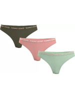 Dámská balení 3P HIGH RISE THONG UW0UW050110XA - Tommy Hilfiger