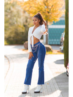 Sexy použitý vzhled Highwaist Jeans