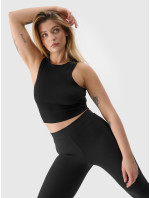 Dámský crop top slim 4F - černý