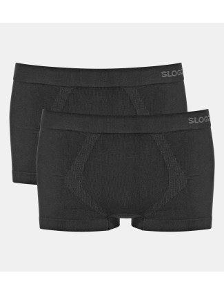 Pánské boxerky GO Smooth Hipster 2P - BLACK - černé 0004 - SLOGGI