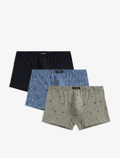 Pánské boxerky ATLANTIC 3Pack - vícebarevné