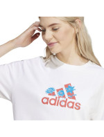 Dámské tričko adidas Flower Pack Badge of Sport bílá IT1421